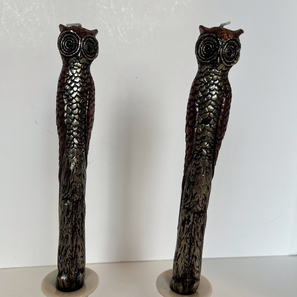 Pair of Owl Candles - Picture 3 of 15